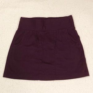 Hawks | Eggplant A-Line Mini Skirt